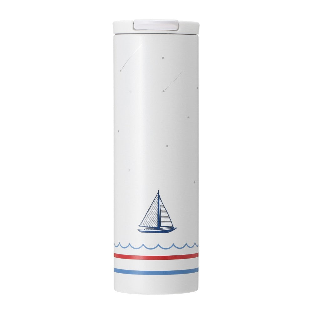 Termo de acero inoxidable con borde marino de 473 ml Marine Look Collection Japan 2025