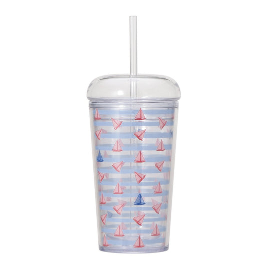 Vaso de agua fría con borde marino de 355 ml Marine Look Collection Japan 2025