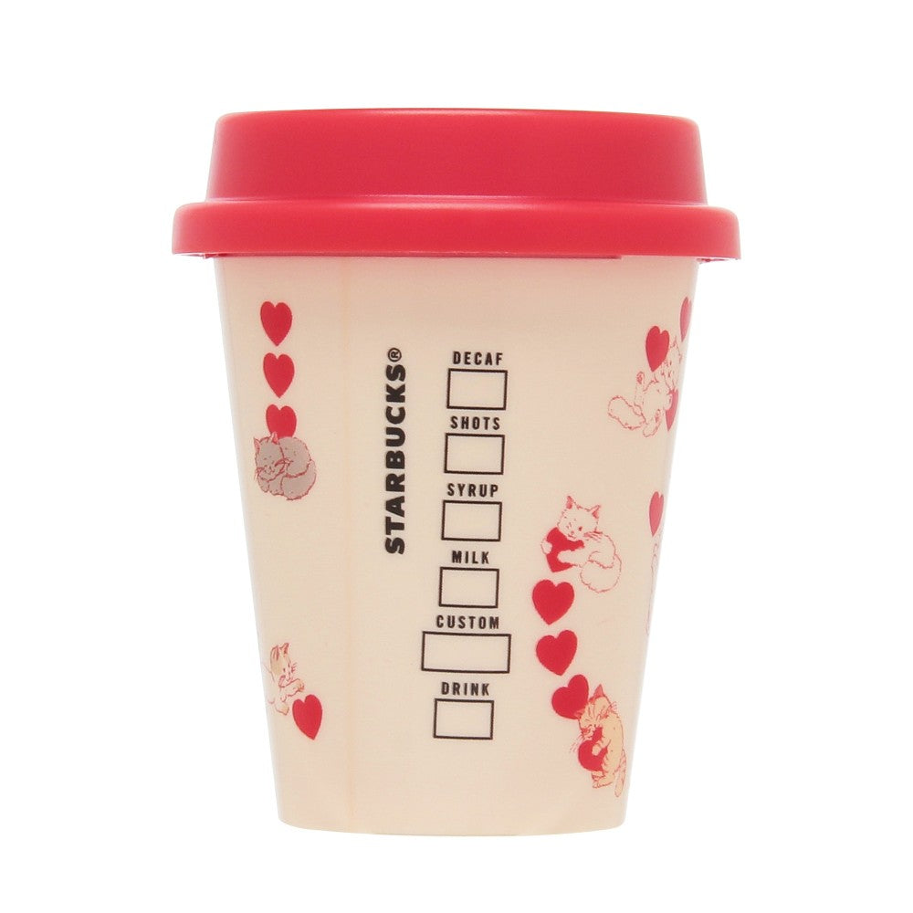 Minicup Starbucks Japan 2025 Valentine's Day Valentine's Day mini ornament