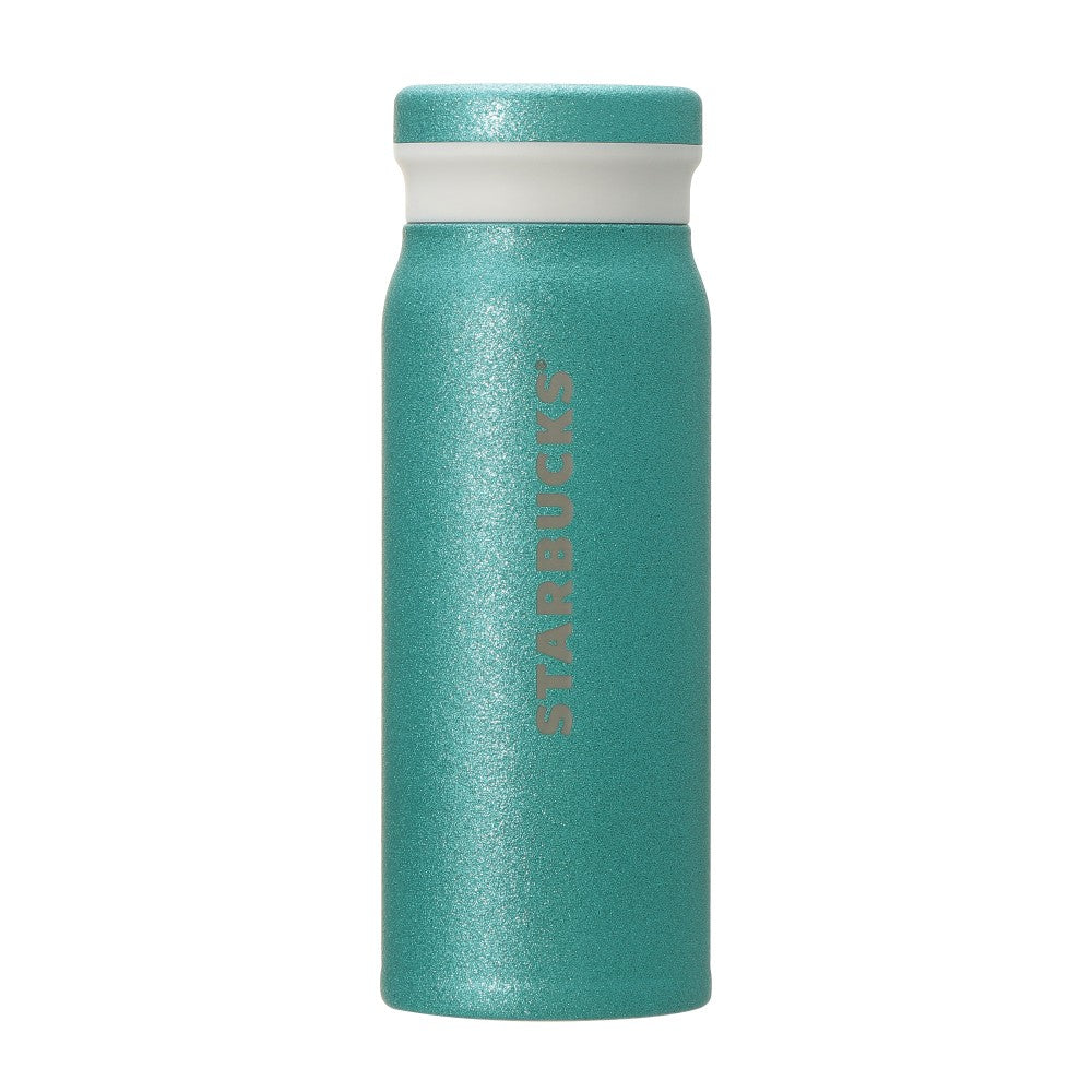 Botella de acero inoxidable turquesa brillo 488ml Starbucks Blue Breeze Japon Summer 2025