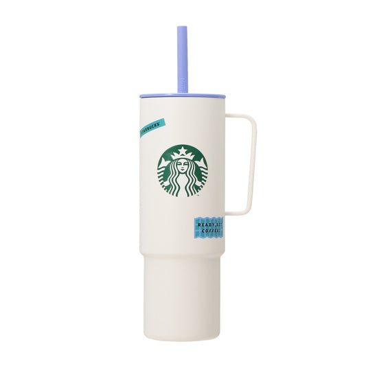 Vaso frío de acero inoxidable con asa MiiR blanco 932ml Enjoy the Day Out Japon 2025
