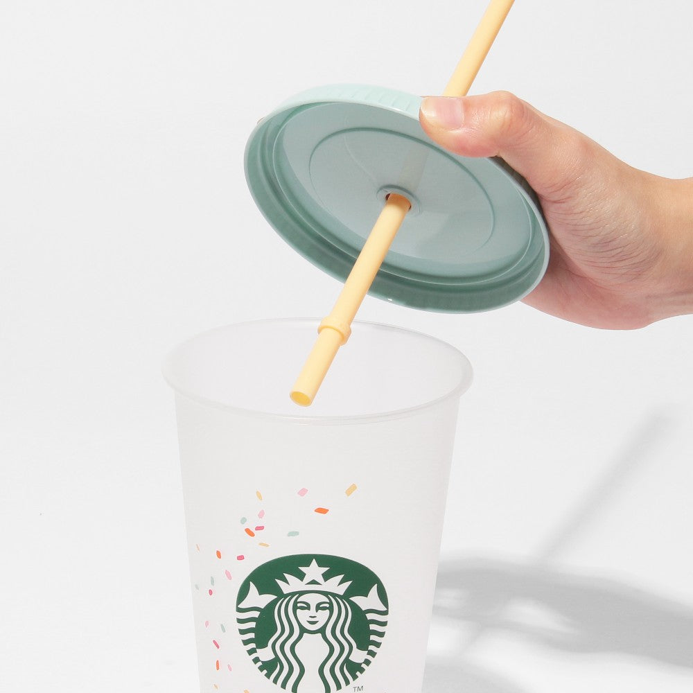 Vaso reutilizable para bebidas con copos de colores de 710 ml Enjoy the Day Out Japon 2025