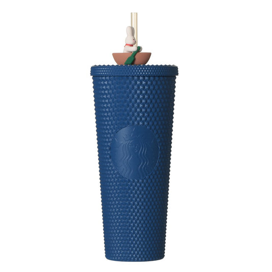 Studded Azul Vaso frío con logo del Festival de Otoño 2025, azul noche, 710 ml Starbucks Japon