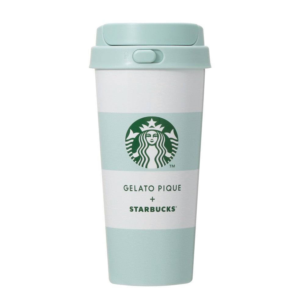 Termo TOGO de acero inoxidable con borde de gelato pique, 473 ml Starbucks Gelato Pique 2025