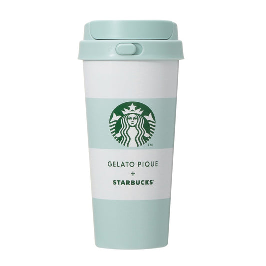 Termo TOGO de acero inoxidable con borde de gelato pique, 473 ml Starbucks Gelato Pique 2025