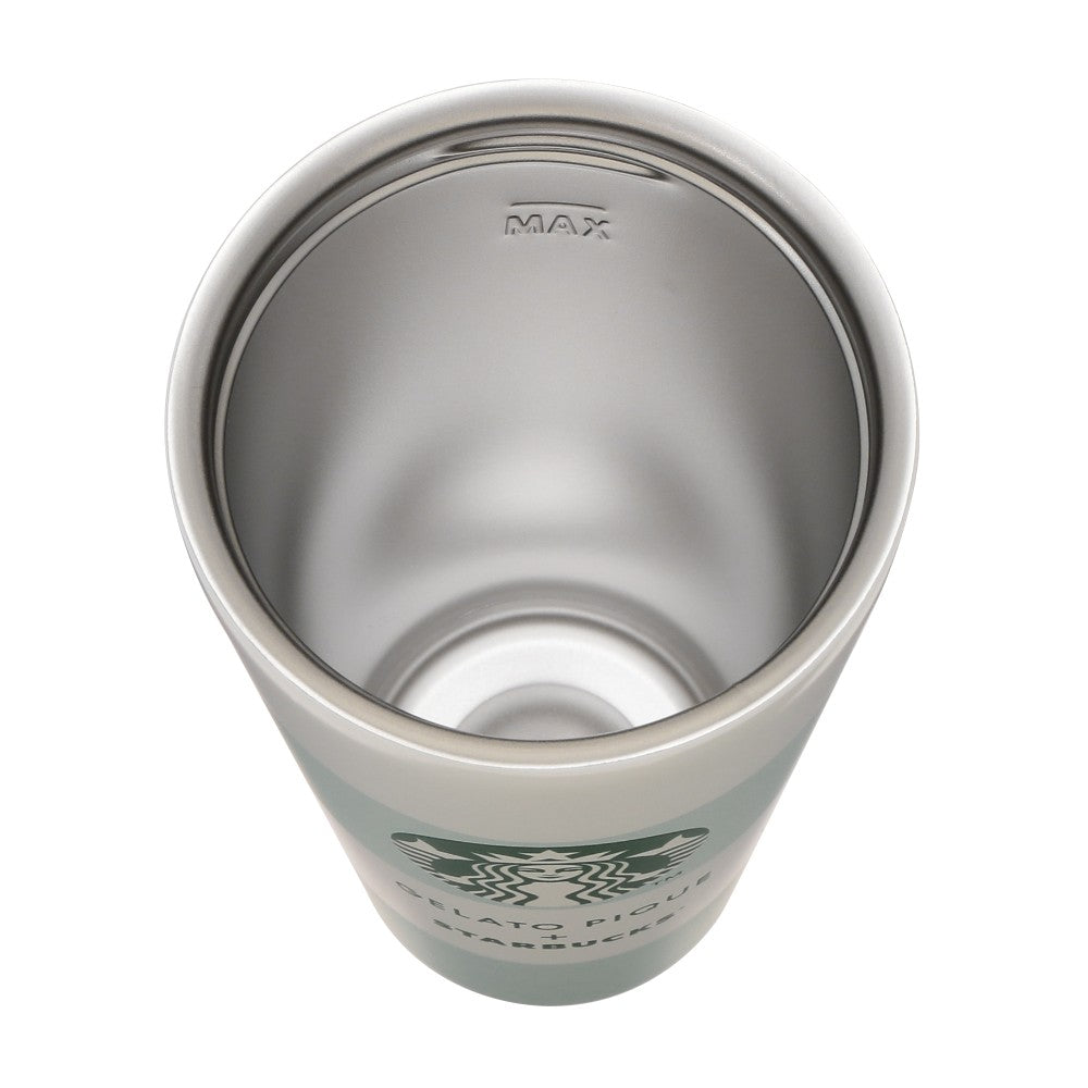 Termo TOGO de acero inoxidable con borde de gelato pique, 473 ml Starbucks Gelato Pique 2025