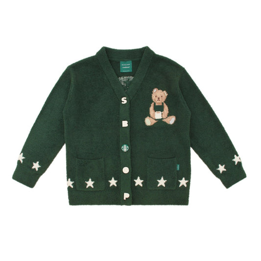 Cárdigan gelato piqué Powder Star Jacquard , Verde Starbucks Gelato Pique 2025