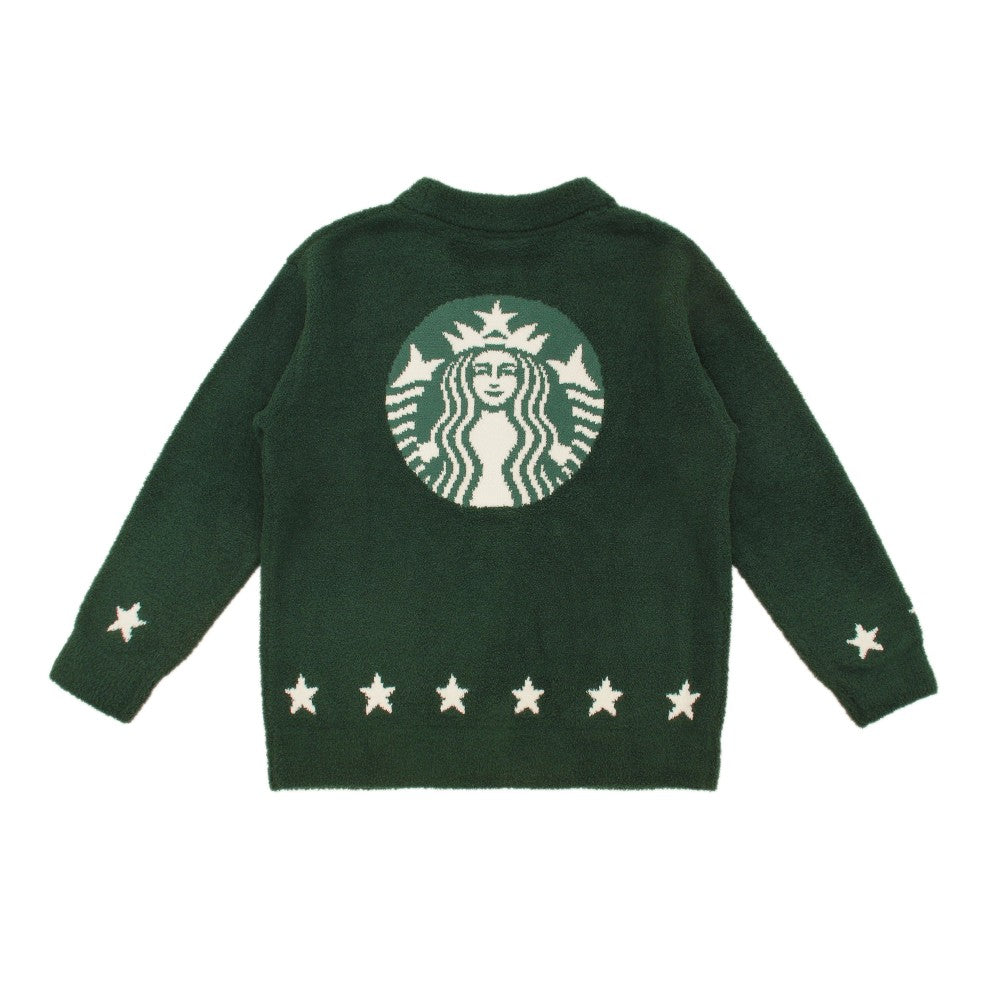Cárdigan gelato piqué Powder Star Jacquard , Verde Starbucks Gelato Pique 2025