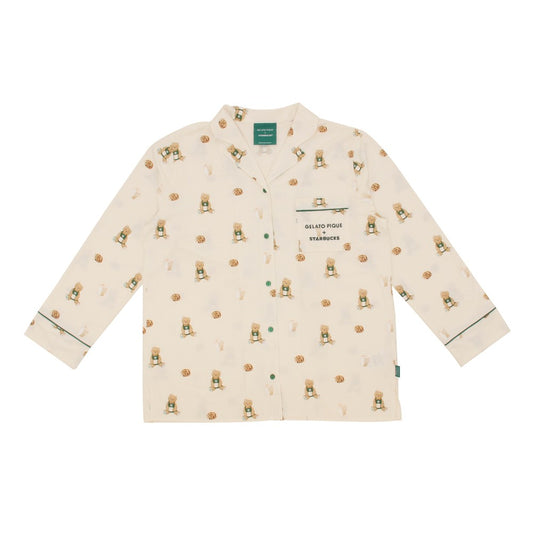 Camiseta gelato piqué con estampado de oso , color marfil Starbucks Gelato Pique 2025