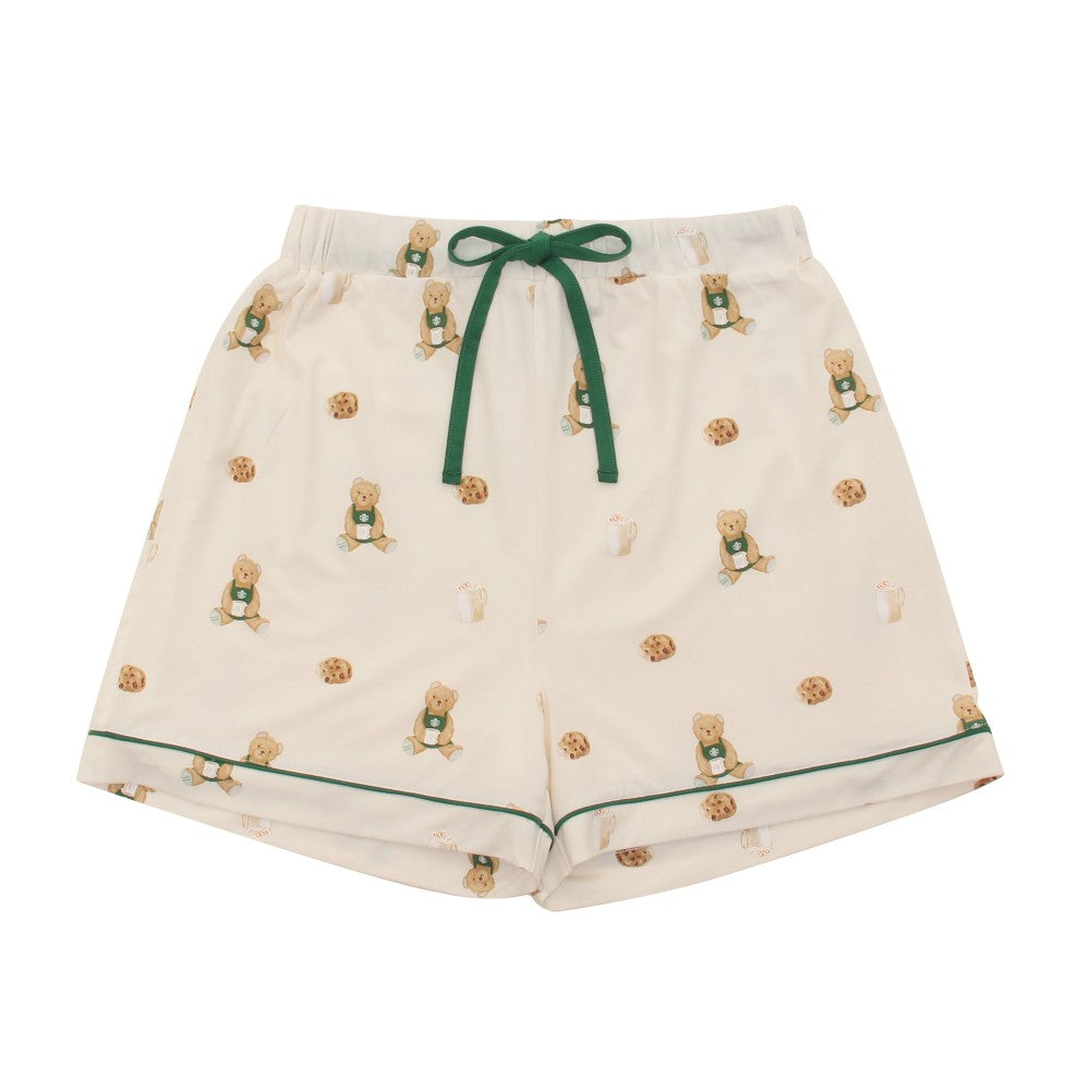 Gelato Pique Bear Print Cut and Sew Shorts, Marfil Starbucks Gelato Pique 2025