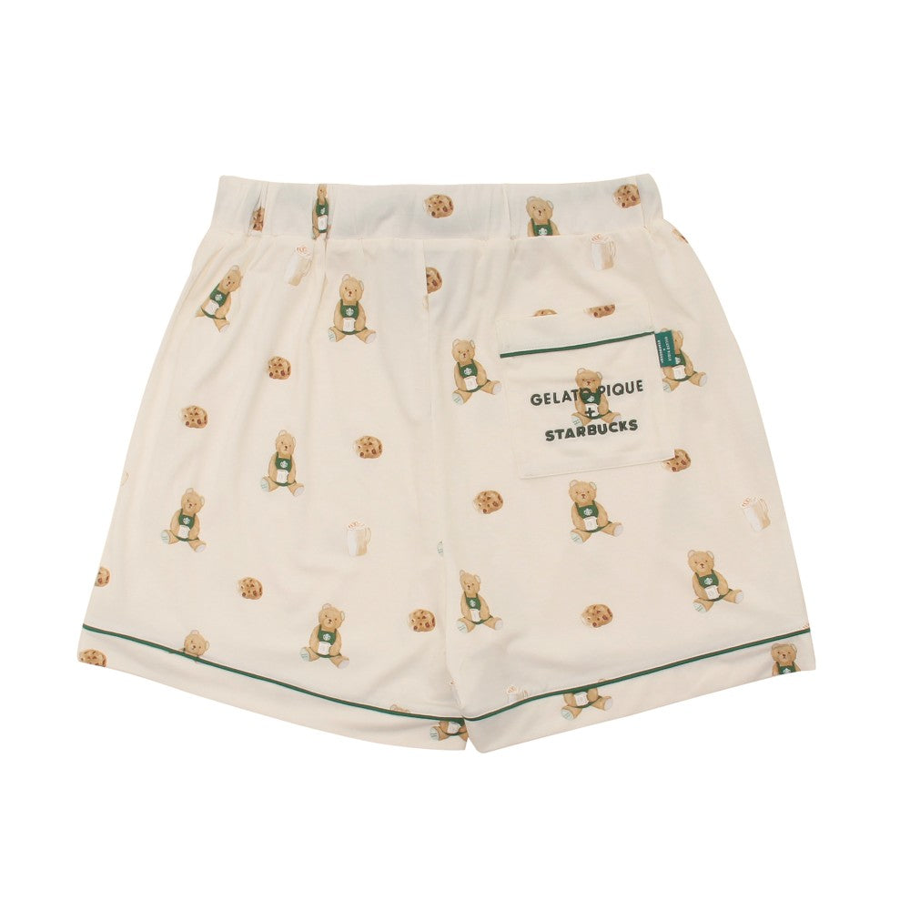 Gelato Pique Bear Print Cut and Sew Shorts, Marfil Starbucks Gelato Pique 2025