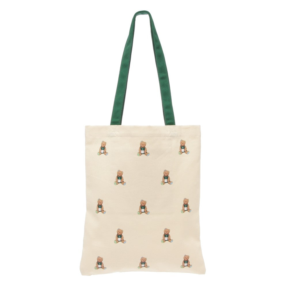 Bolso tote de piqué con estampado de oso de Gelato, color marfil Starbcuks Gelato Pique 2025