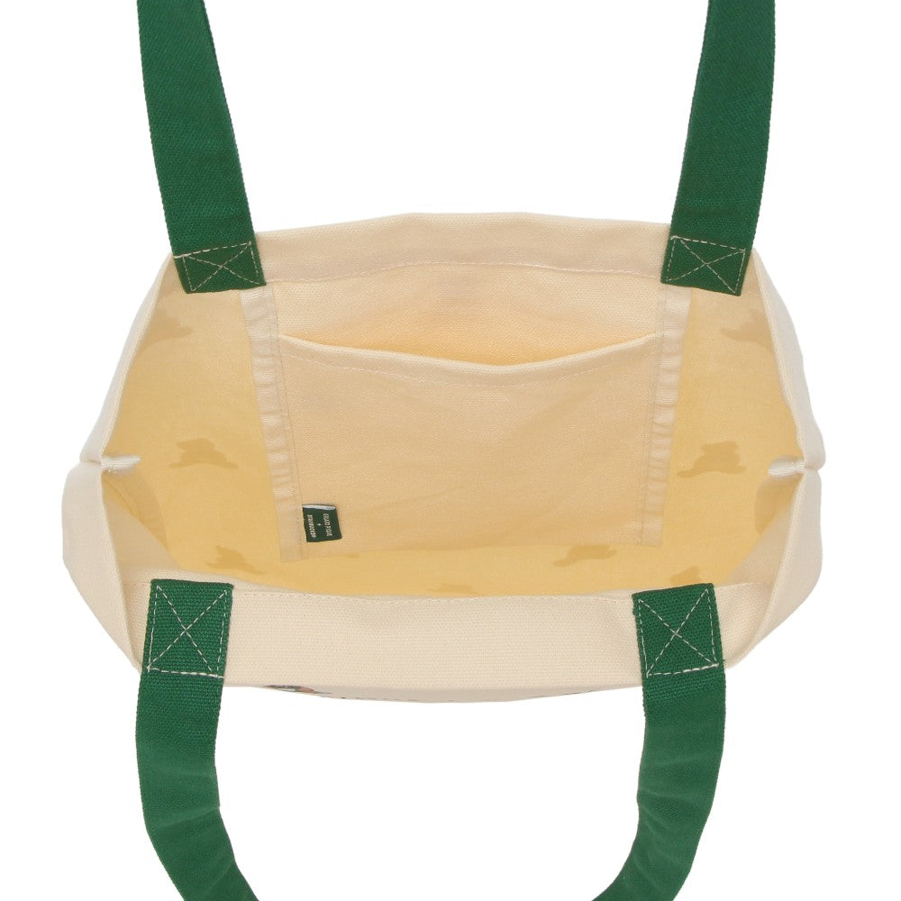 Bolso tote de piqué con estampado de oso de Gelato, color marfil Starbcuks Gelato Pique 2025