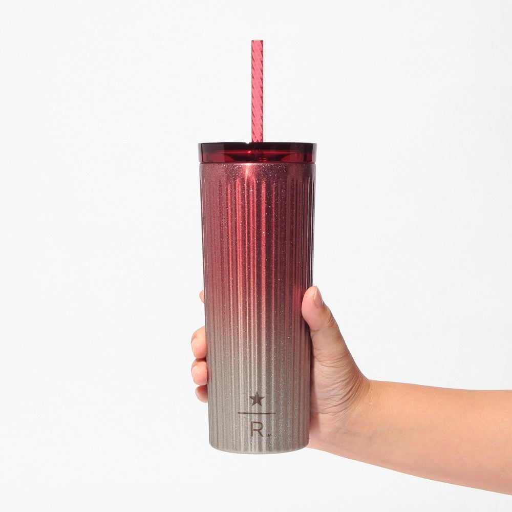 Vaso Starbucks Reserve® de acero inoxidable para bebidas frías, rojo, 473 ml STARBUCKS RESERVE® ROASTERY TOKYO HOLIDAY 2025
