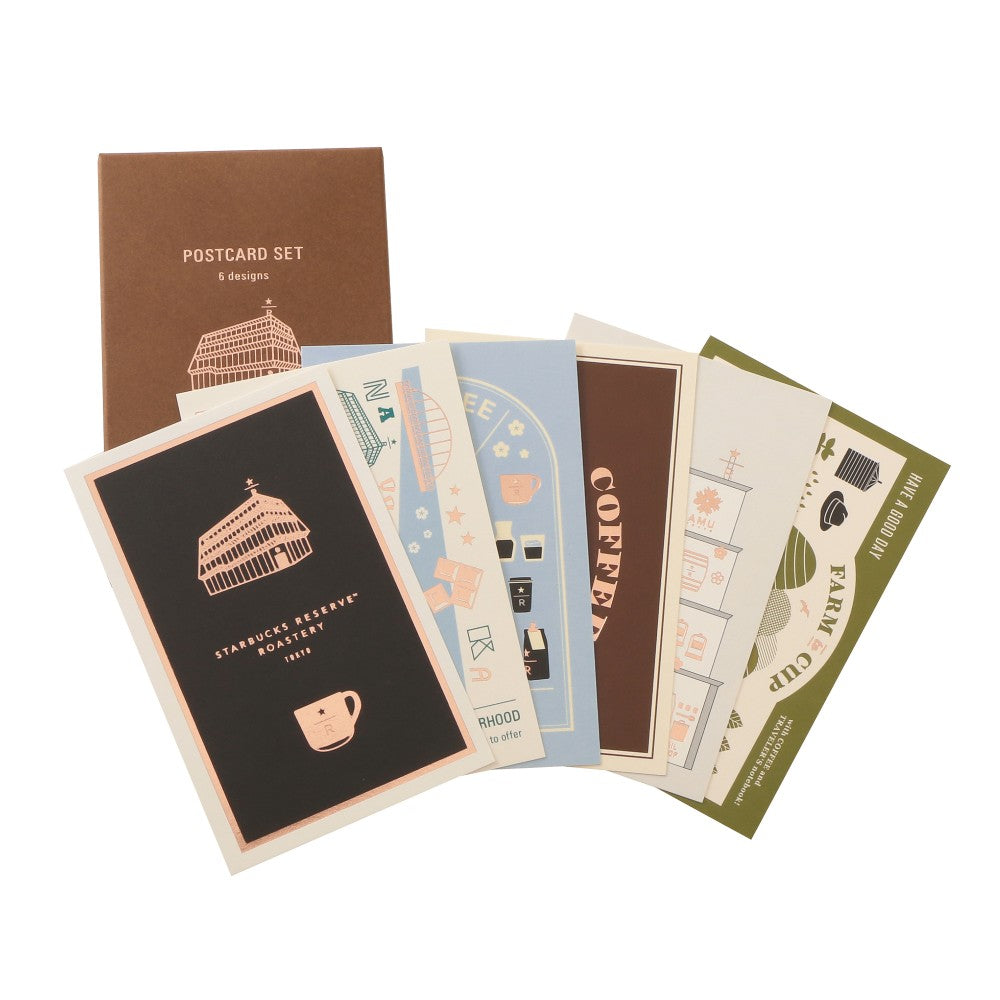 Juego de postales para viajeros de la tostadora Starbucks Reserve  Travel Tokyo Roastery 2026