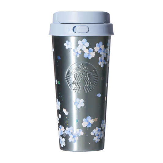 Vaso TOGO de acero inoxidable SAKURA2026, Azul Aireado, 473 ml Sakura Twinkle Gentle Starbucks Japon 2026