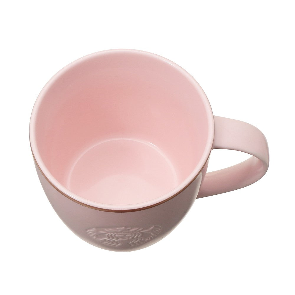Taza con logo, color rosa beige con borde dorado, 355 ml. Dia de las Madres Starbucks Japon 2026