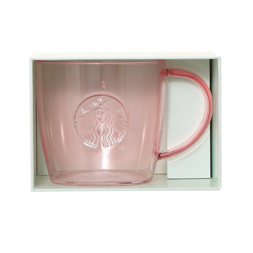 Incluye caja de regalo, taza de cristal resistente al calor con logo, color rosa beige, 355 ml. Dia de las Madres Starbucks Japon 2026