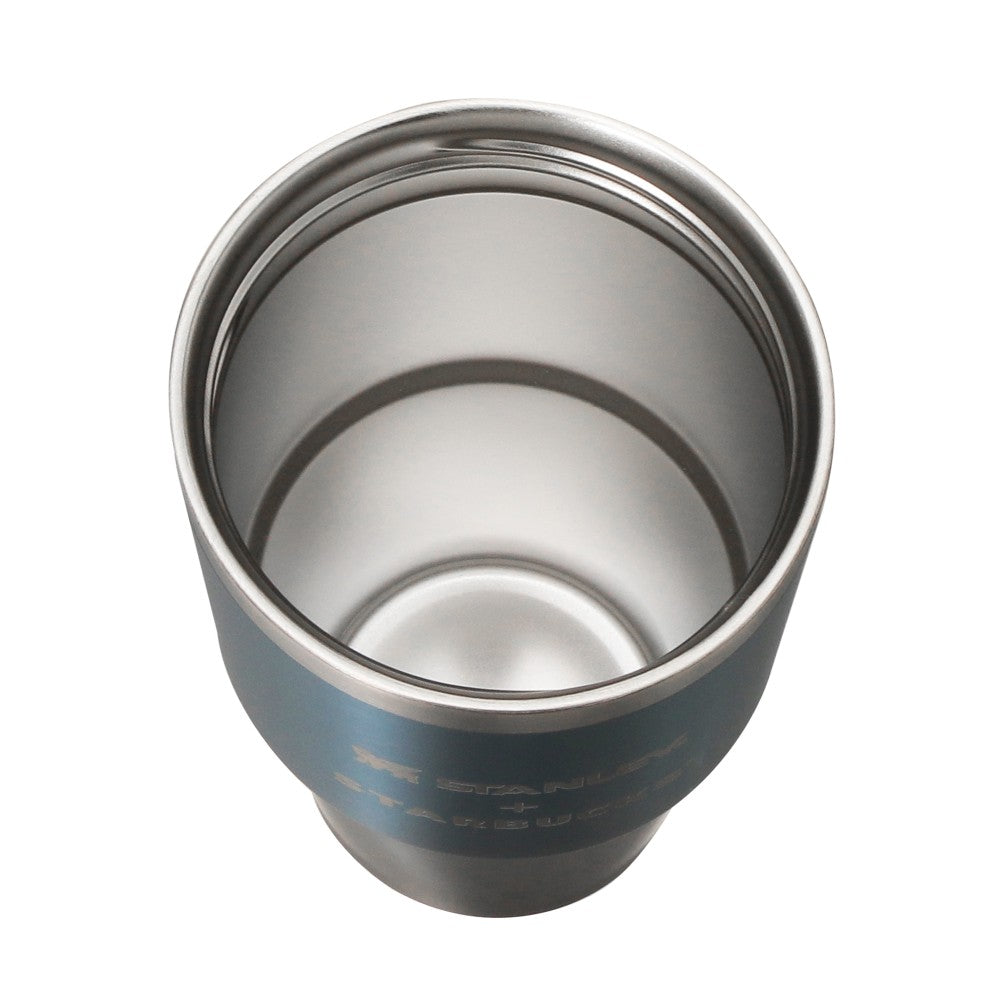 Vaso de acero inoxidable de 3 vías STANLEY, degradado azul hielo, 414 ml. Feel the breeze Japon 2026