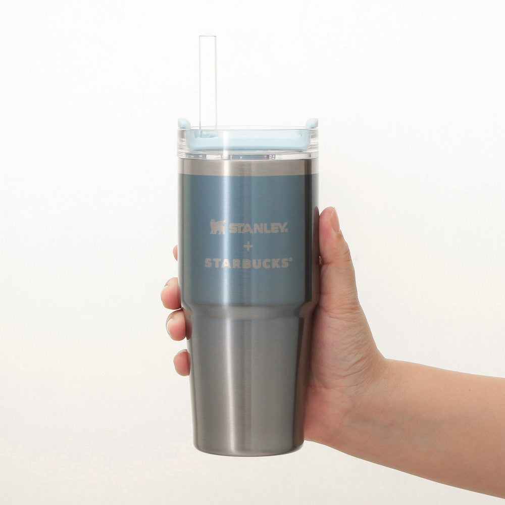 Vaso de acero inoxidable de 3 vías STANLEY, degradado azul hielo, 414 ml. Feel the breeze Japon 2026