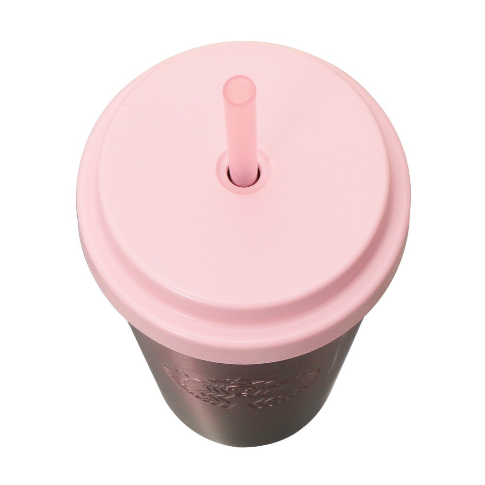 Vaso de acero inoxidable con tapa de repuesto, degradado rosa, 473 ml Feel the breeze Japon 2026