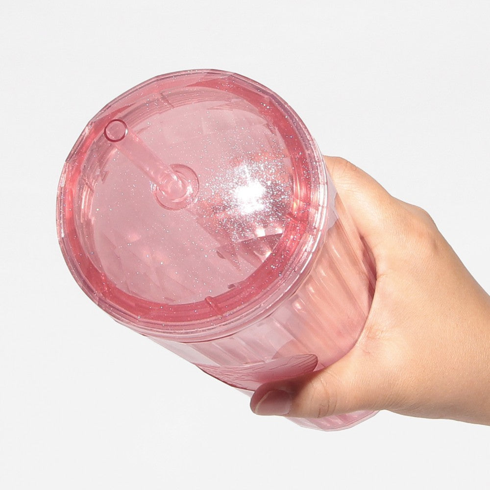 Vaso de agua fría rosa brillante de 710 ml. Feel the breeze Japon 2026