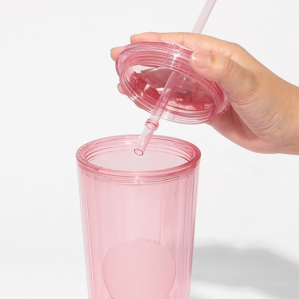 Vaso de agua fría rosa brillante de 710 ml. Feel the breeze Japon 2026