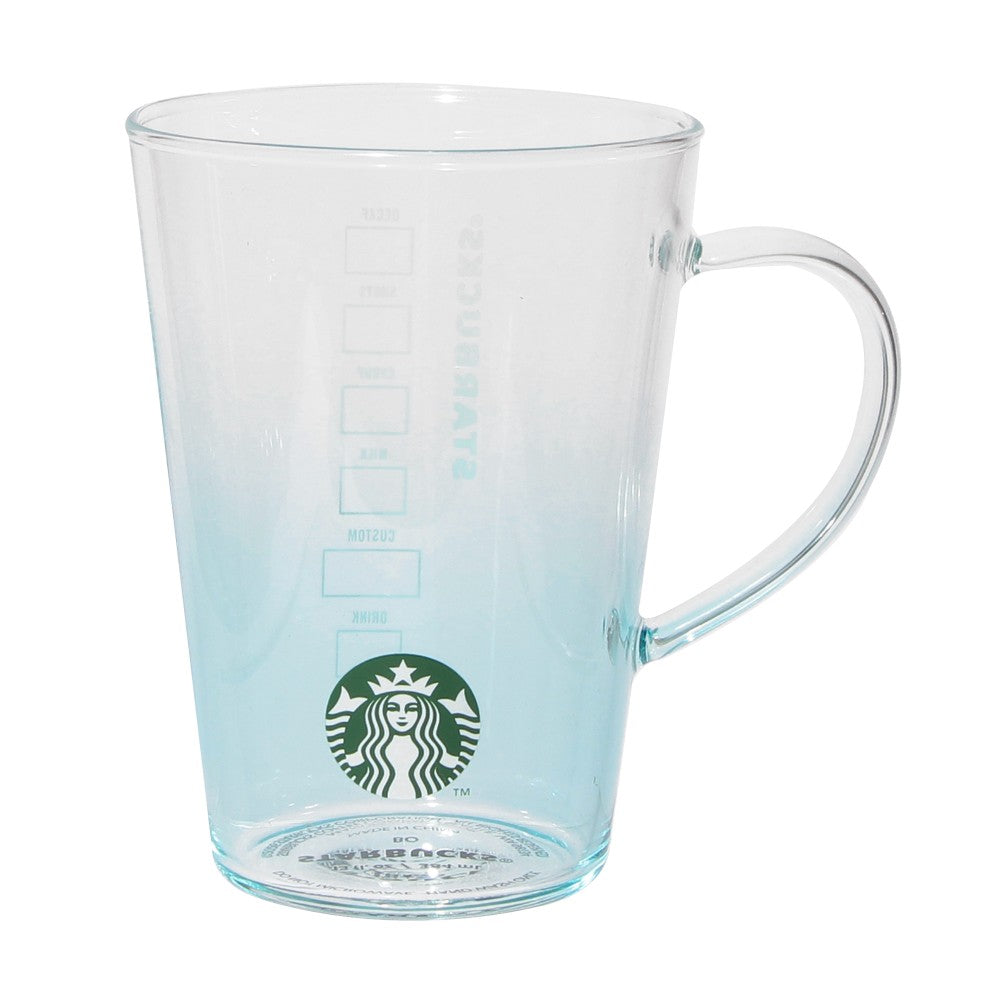 Taza de cristal resistente al calor, gradación azul 384 ml. Feel the breeze Japon 2026