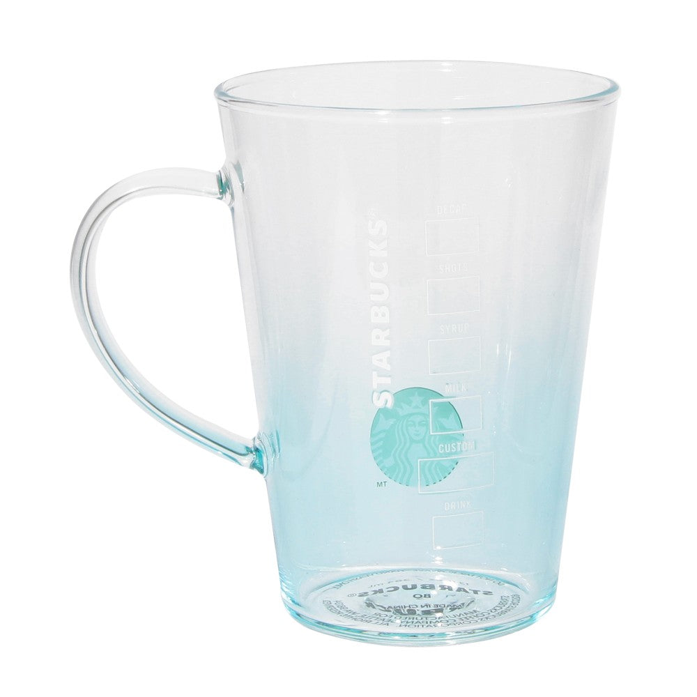 Taza de cristal resistente al calor, gradación azul 384 ml. Feel the breeze Japon 2026