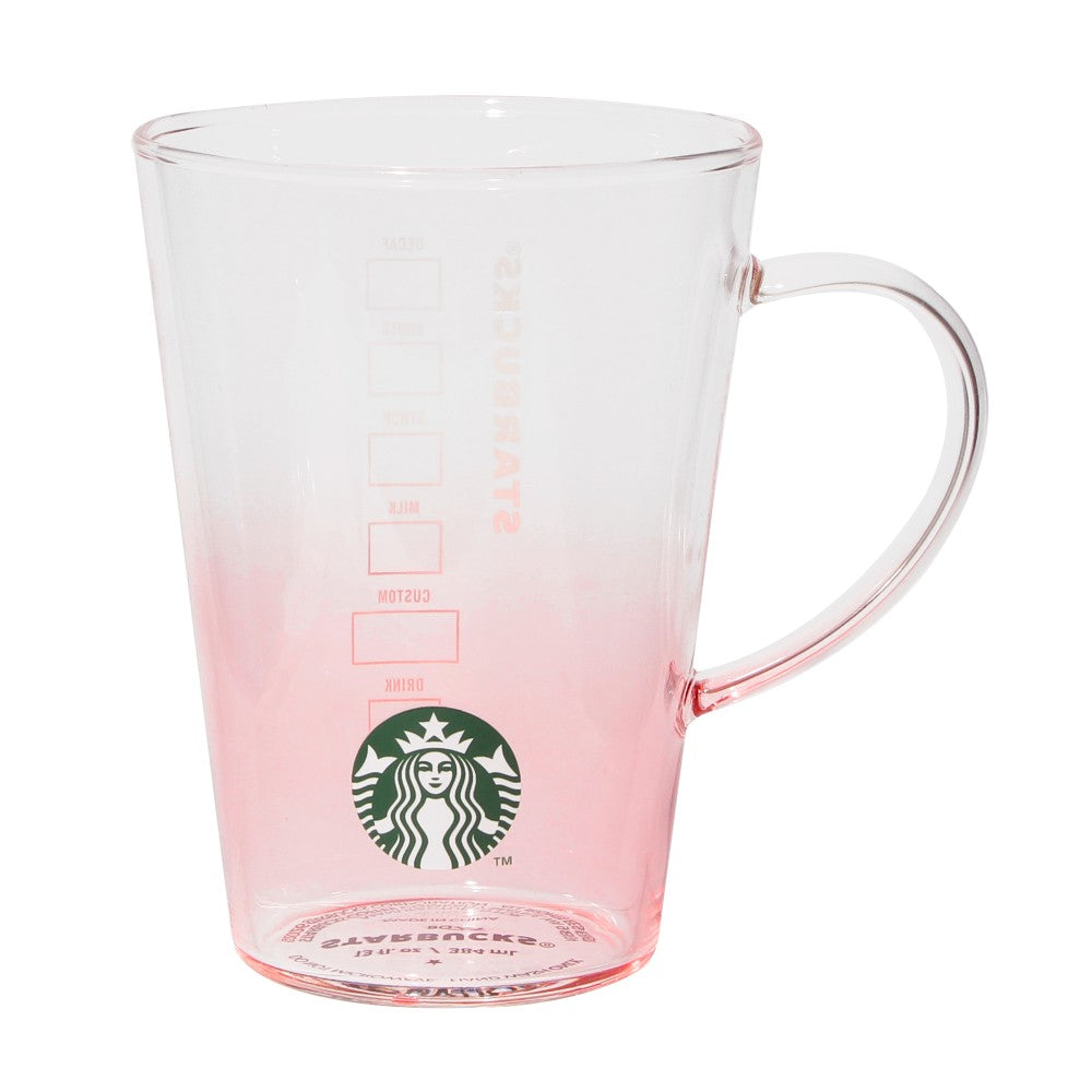 Taza de cristal resistente al calor, gradación rosa 384 ml. Feel the breeze Japon 2026