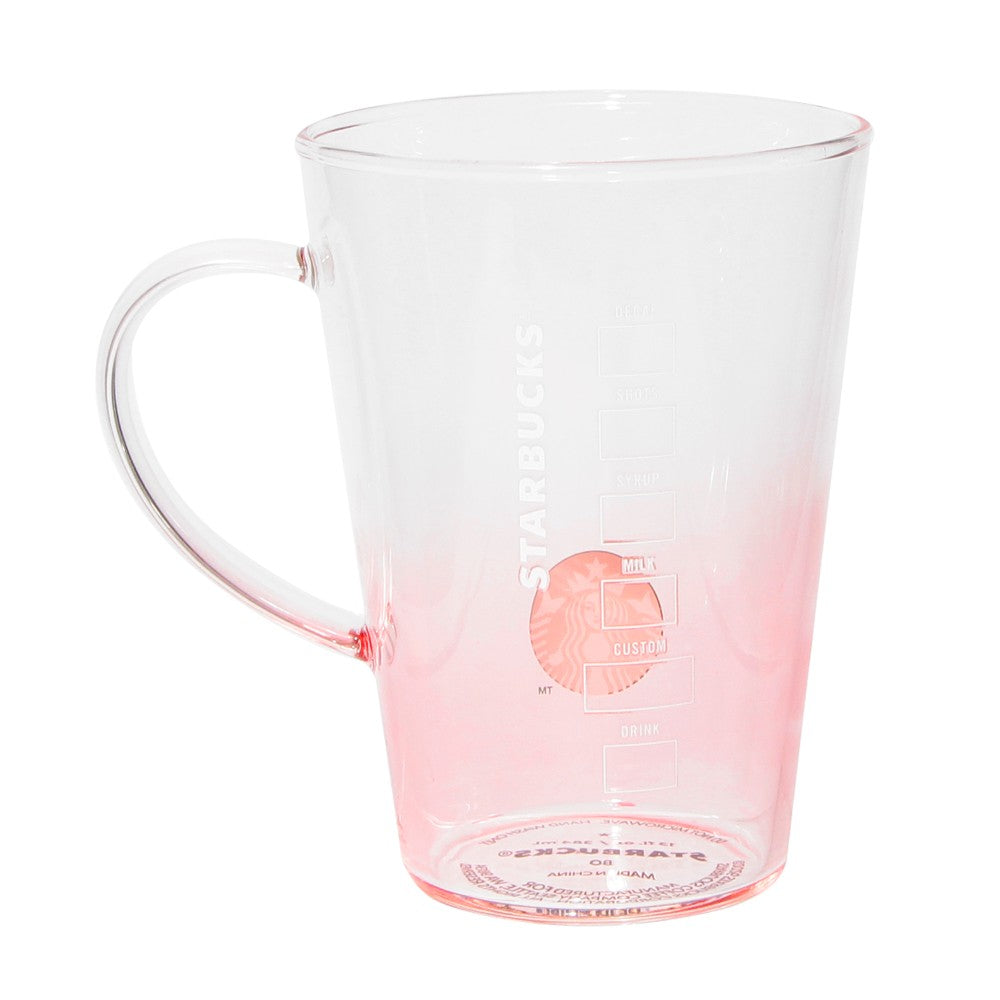 Taza de cristal resistente al calor, gradación rosa 384 ml. Feel the breeze Japon 2026
