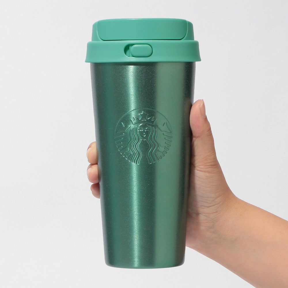 Botella TOGO de acero inoxidable, verde brillante, 473 ml Starbucks Japon 2026