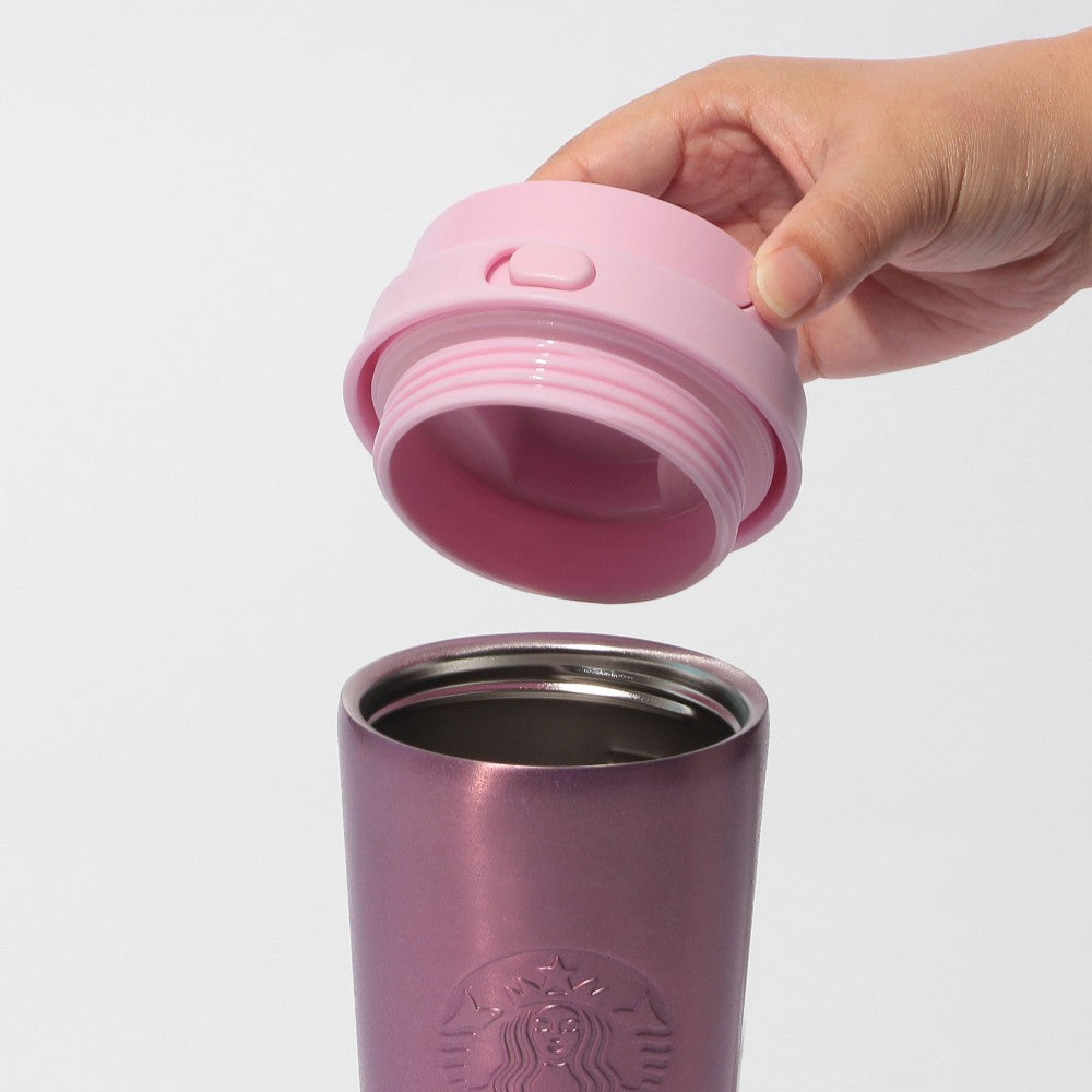 Botella de acero inoxidable para llevar, rosa brillante, 473 ml. Starbucks Japon 2026