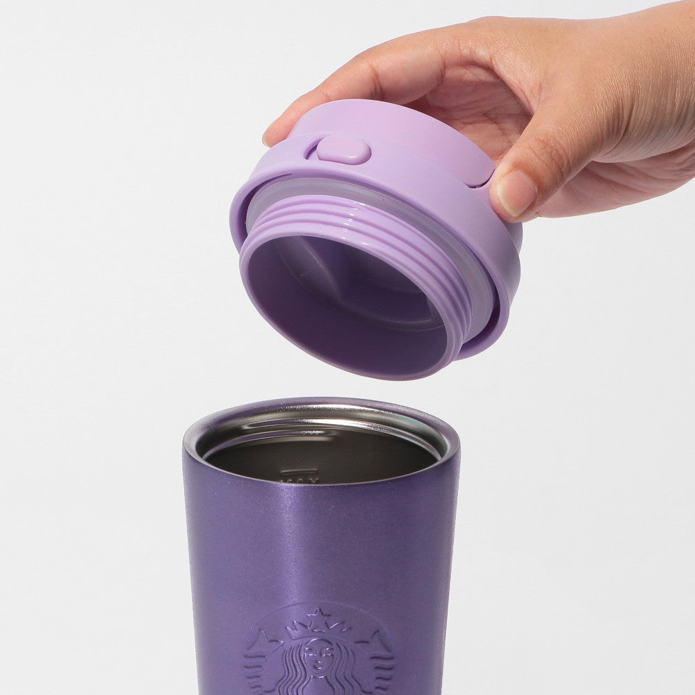 Botella TOGO de acero inoxidable, color morado brillante, 473 ml.Starbucks Japon 2026