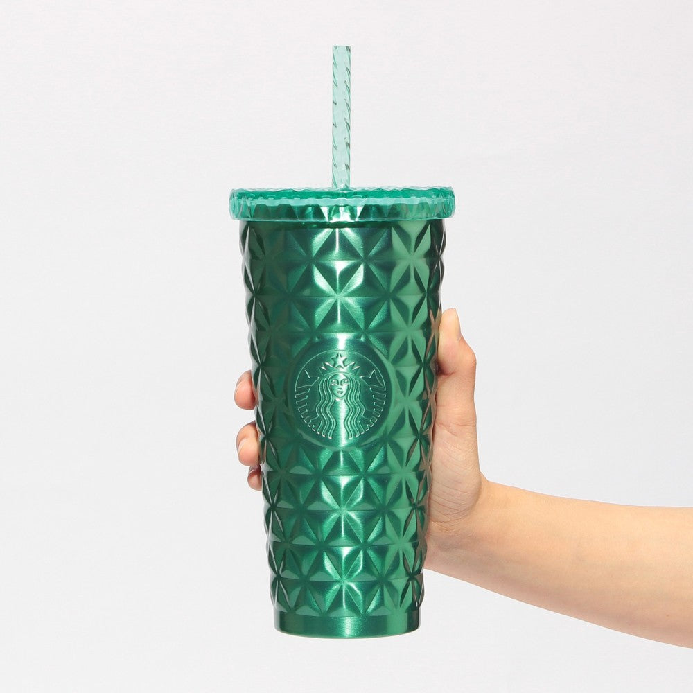 Vaso térmico de acero inoxidable para bebidas frías, color verde, 591 ml. Starbucks Japon Summer 2026