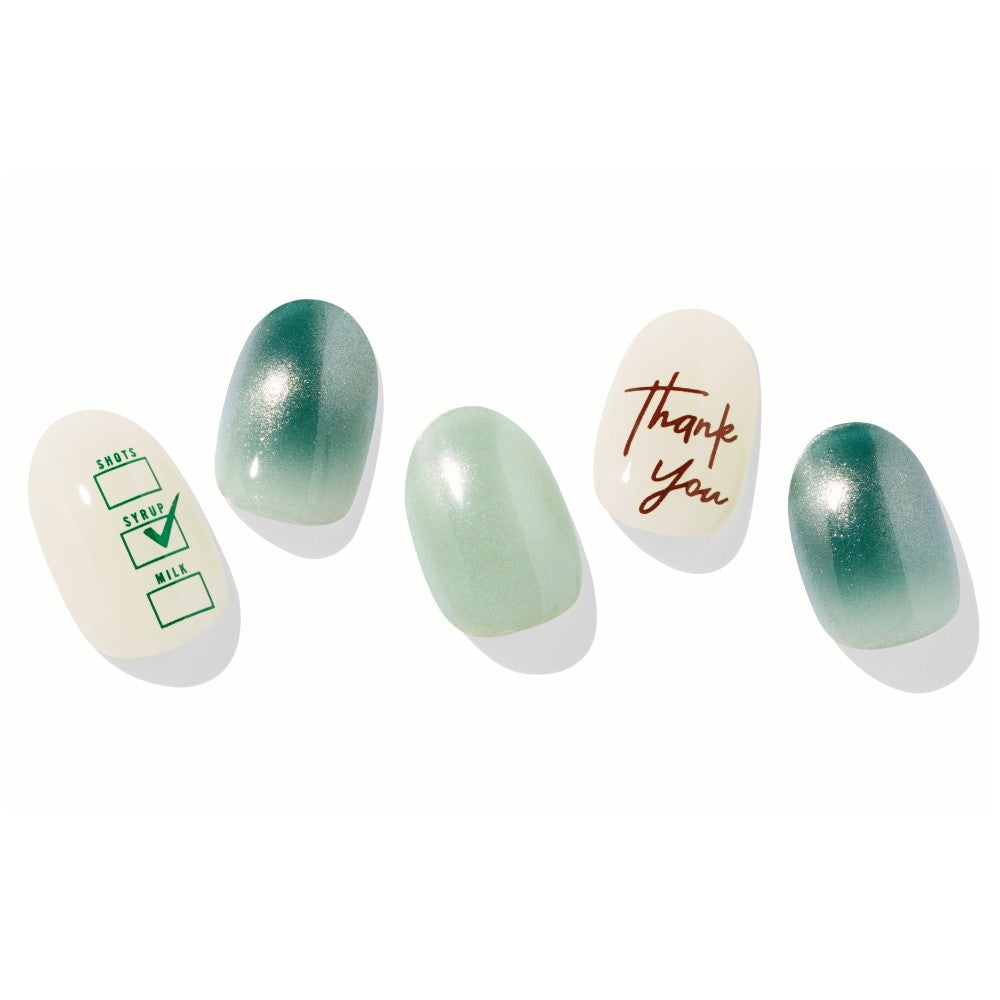 Pegatinas de uñas de gel ohora + STARBUCKS - Verde Starbucks Japon