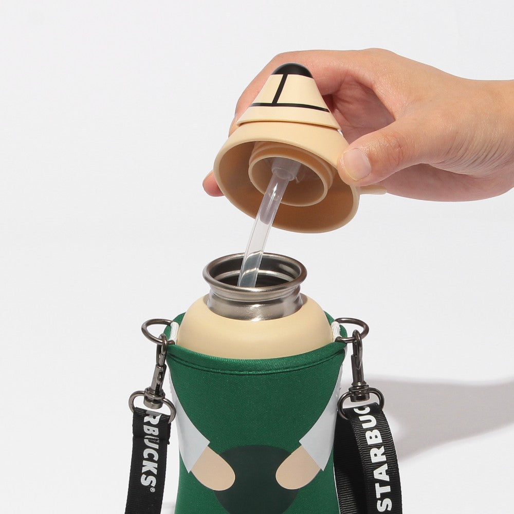 Vaso de acero inoxidable con pajita y correa, diseño de oso, 380 ml Starbucks Japon Summer 2026