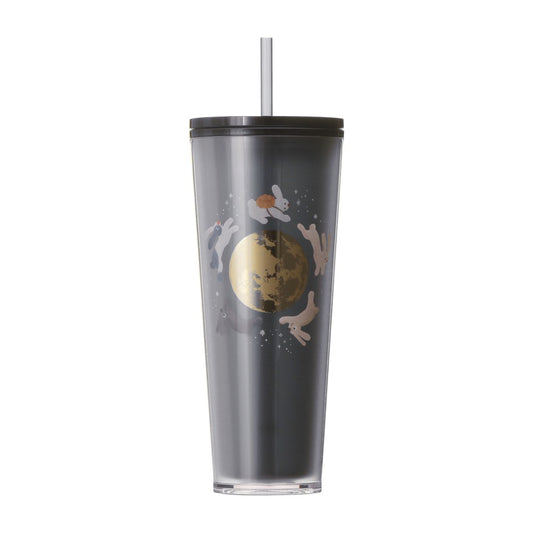Vaso térmico para bebidas frías del Festival de Otoño 2026, diseño de conejo azul marino, 710 ml Bunny Autumn Festival Japon 2026