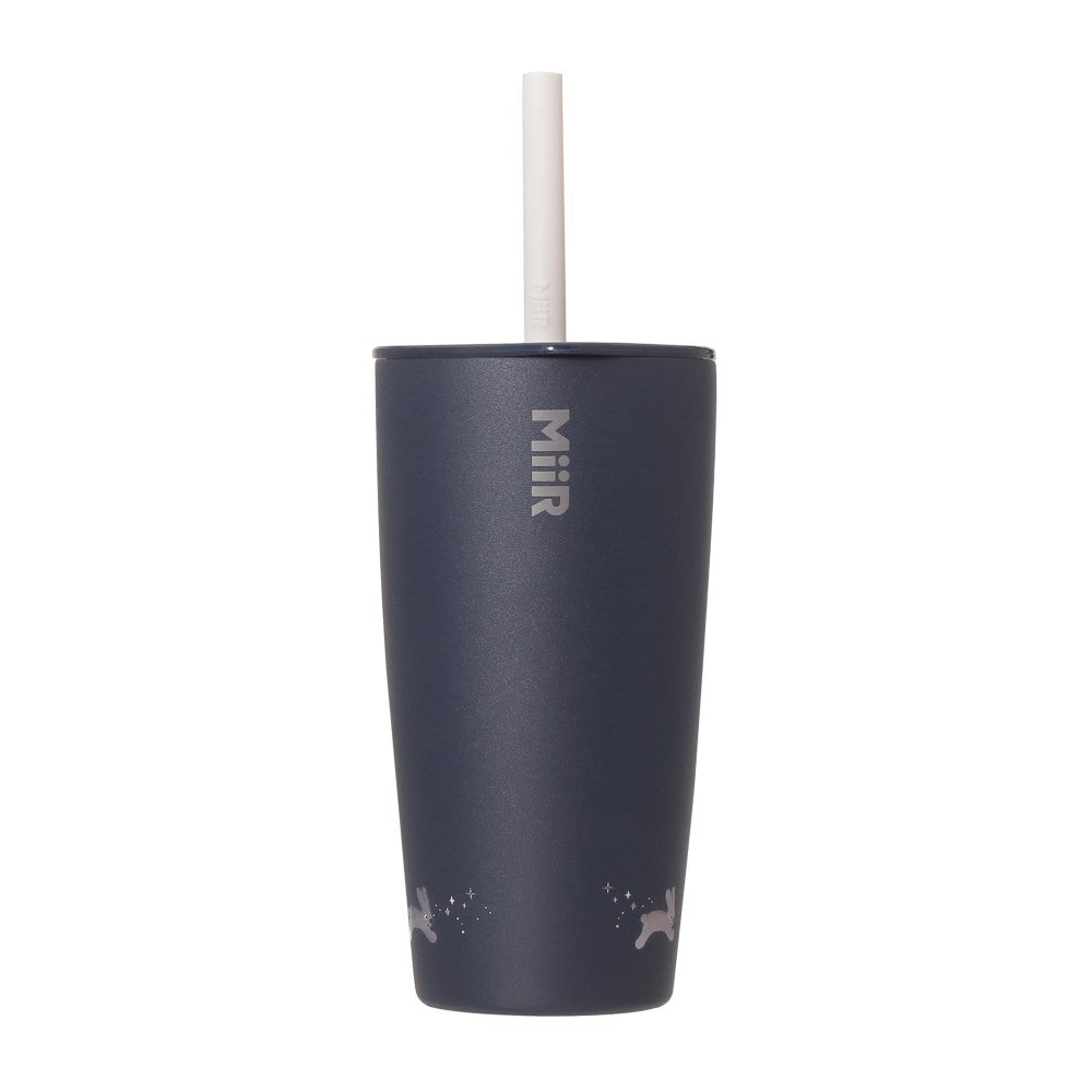 Vaso térmico de acero inoxidable MiiR Rabbit Navy de 473 ml con tapa de repuesto para el Festival de Otoño 2026. 473 ml Bunny Autumn Festival Japon 2026