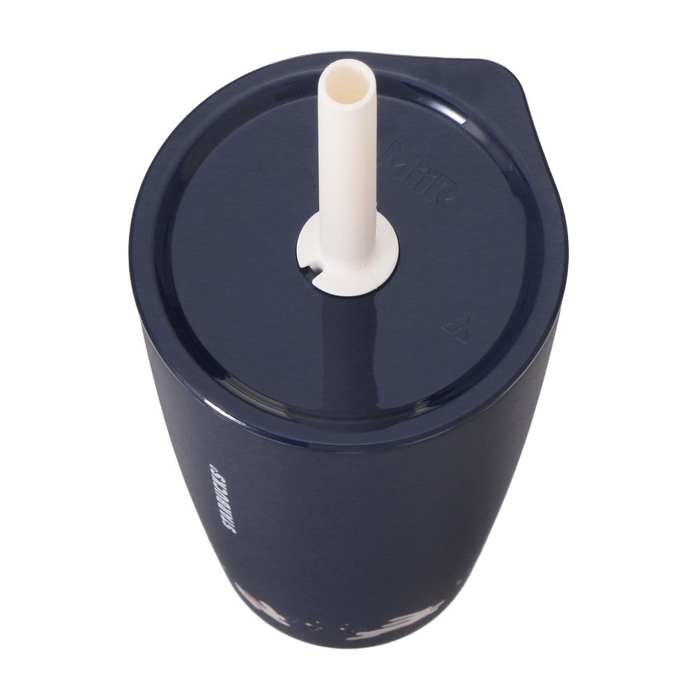 Vaso térmico de acero inoxidable MiiR Rabbit Navy de 473 ml con tapa de repuesto para el Festival de Otoño 2026. 473 ml Bunny Autumn Festival Japon 2026