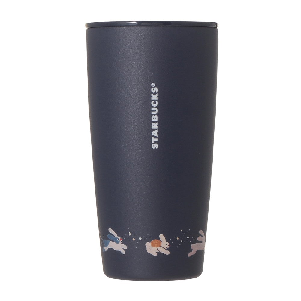 Vaso térmico de acero inoxidable MiiR Rabbit Navy de 473 ml con tapa de repuesto para el Festival de Otoño 2026. 473 ml Bunny Autumn Festival Japon 2026