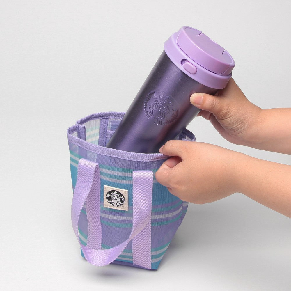 Bolsa de malla pequeña, morada Starbucks Japon 2026