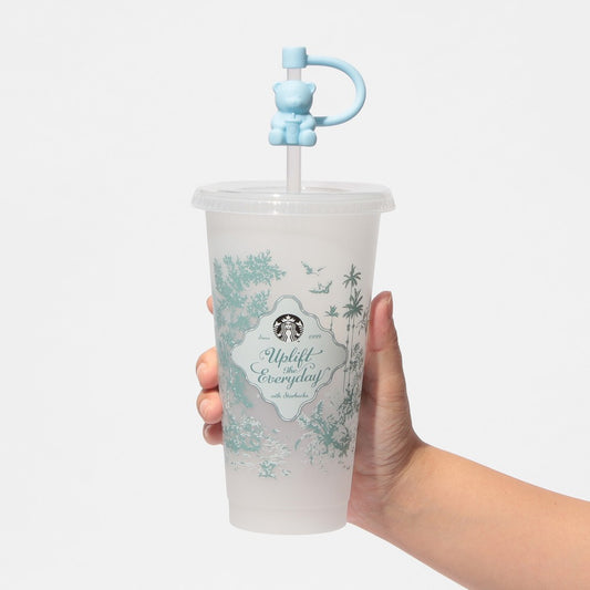 Vaso reutilizable con cambio de color misterioso (2026) de 710 ml + Vaso reutilizable con tapa de pajita (2026) BearistaStarbucks Happry Spring Days Japon 2026