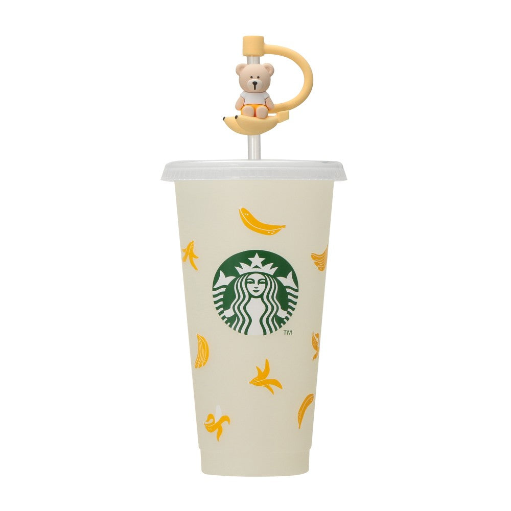 Vaso de plastico reutilizable que cambia de color con forma de plátano (710 ml) + tapa con pajita reutilizable Bearista Starbucks Nana Starbucks Japon 2026