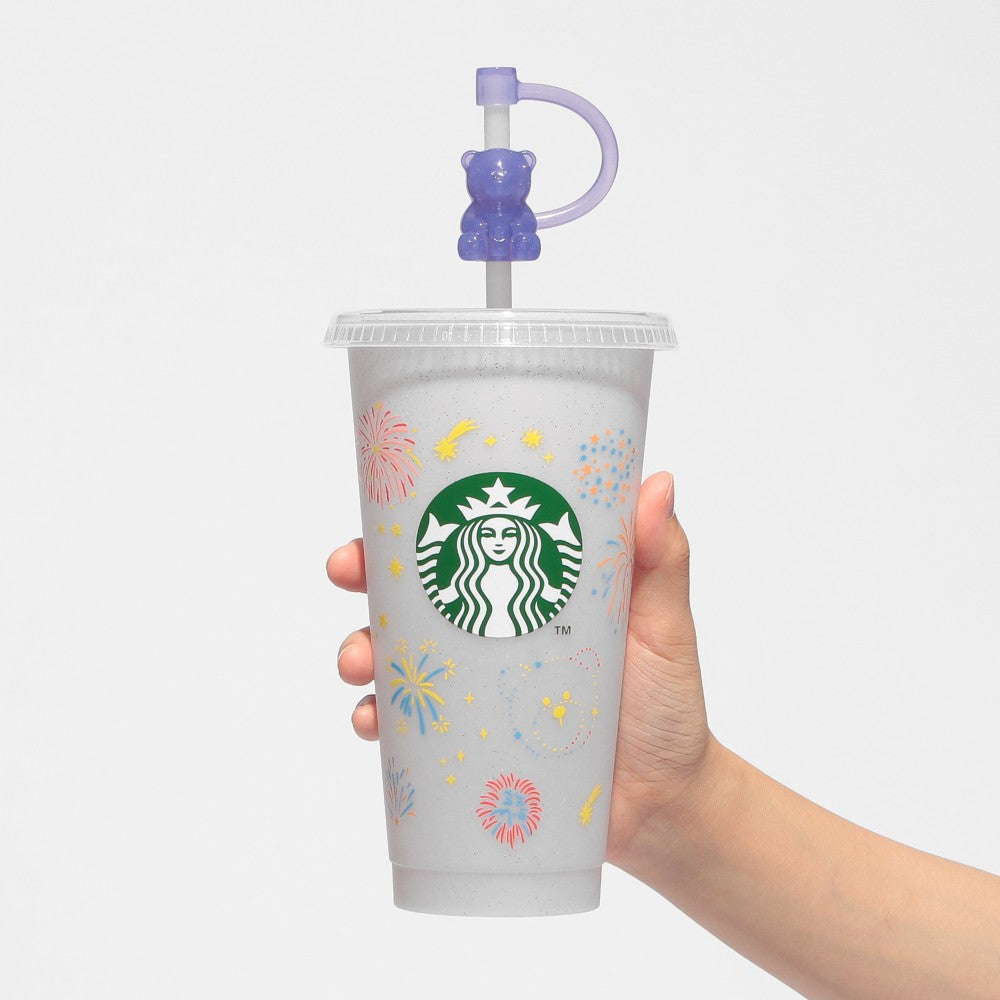 Vaso reutilizable misterioso que cambia de color Fireworks de 710 ml + Paquete misterioso de vaso reutilizable con pajita y tapa Bearista Sparkling Starbucks Japon Summer 2026