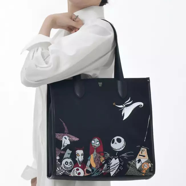 ANNA SUI Tim Burton Pesadilla antes de Navidad Bolsa de tela bordada Disney Japon