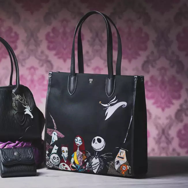 ANNA SUI Tim Burton Pesadilla antes de Navidad Bolsa de tela bordada Disney Japon