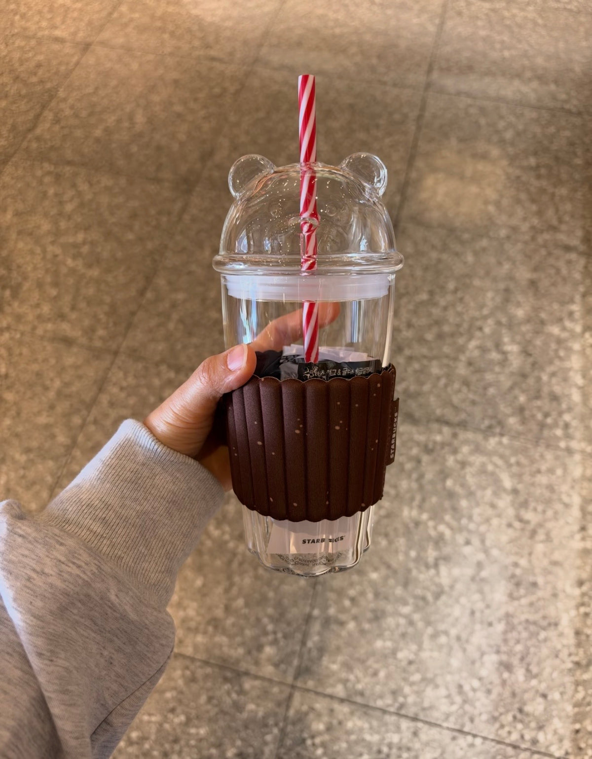 Starbucks Korea Christmas 2026 Vaso Transparente con Popote 17 oz