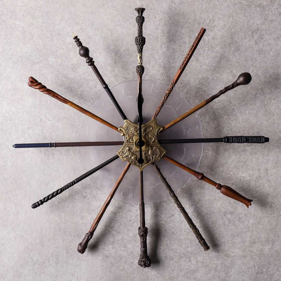 Reloj de pared con varita mágica de Harry Potter Japan