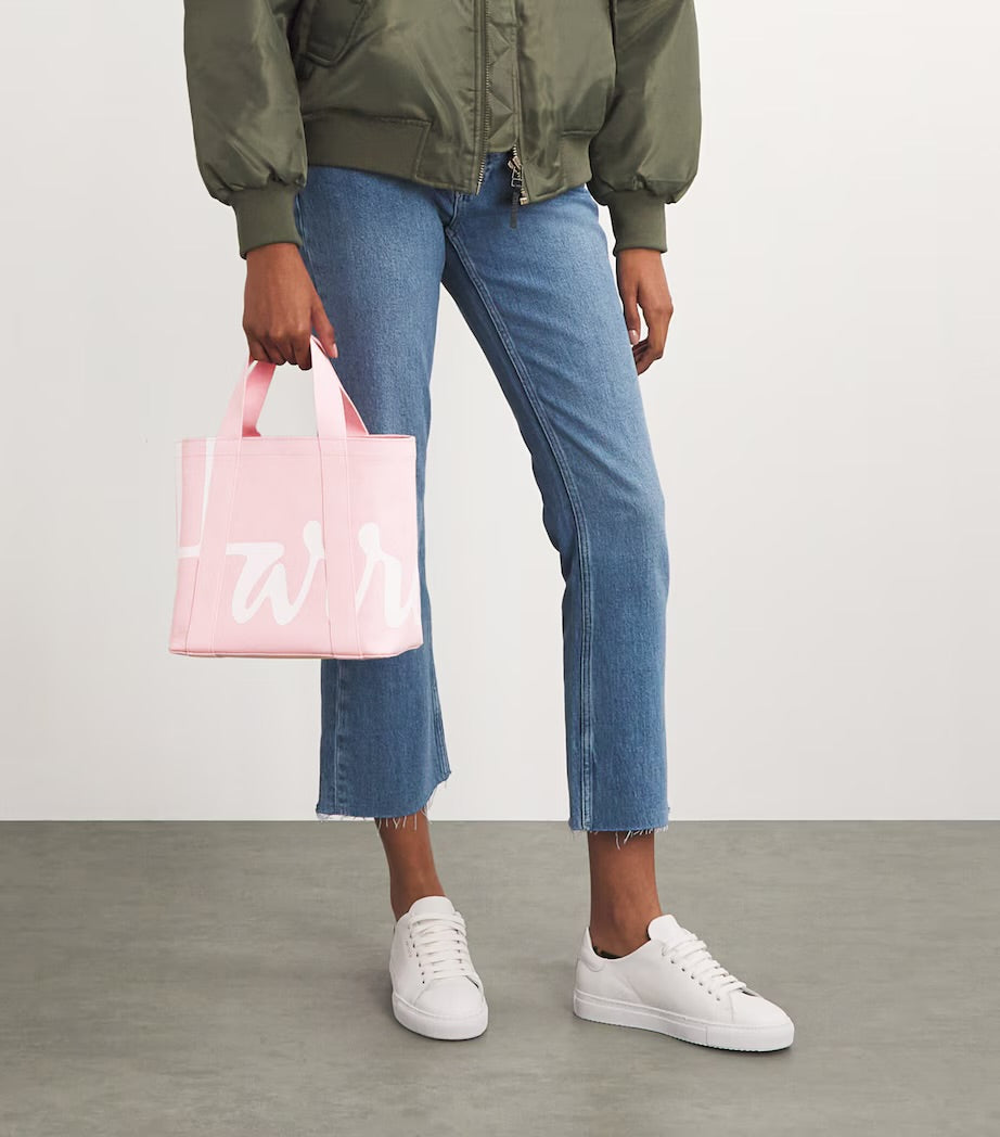 Harrods Mini Cotton Logo Tote Bag | Pink